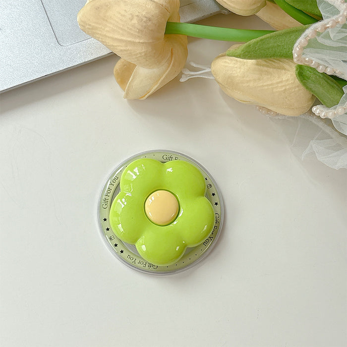 Wholesale Solid color HyunA flower phone Grips