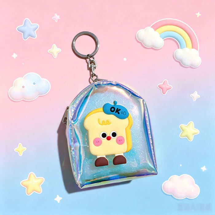Wholesale Cartoon Animal Transparent PVC Backpack Coin Purse Cute Small Wallet