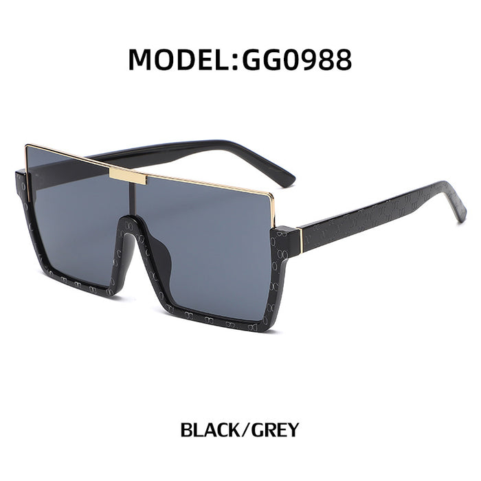 Wholesale Retro framed sunglasses, fashionable framed one-piece sunglasses