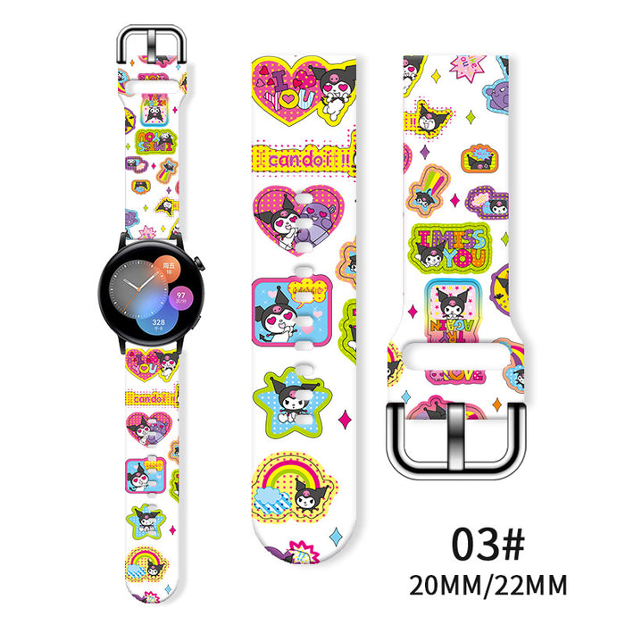 Wholesale Tpu Printed Watch Strap JDC-WD-NuoQi010