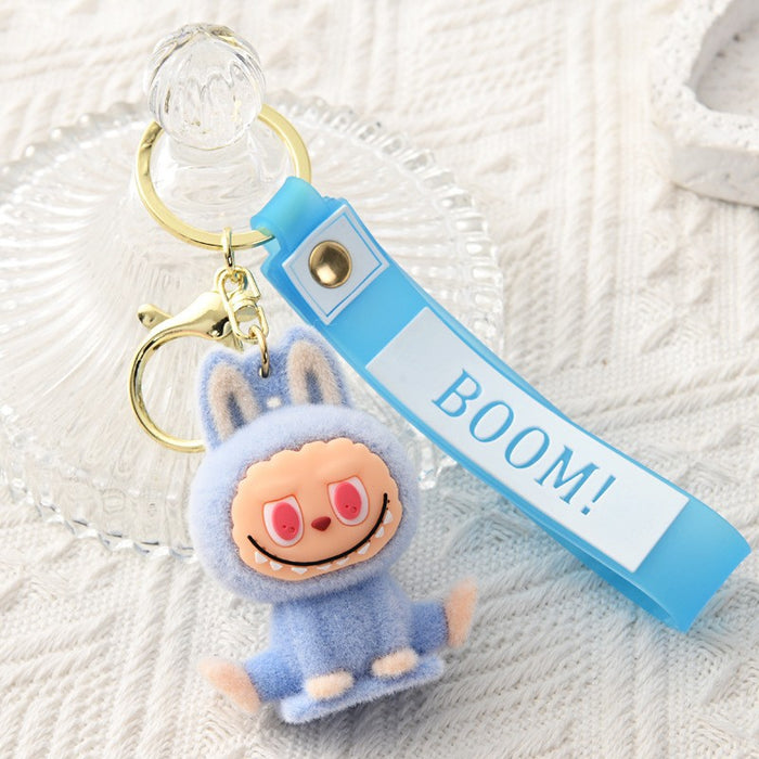 Wholesale Cartoon Flocked Plush Keychain