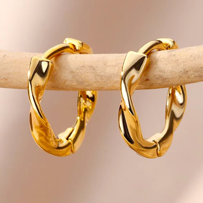 Wholesale  Square Pleated Earrings Geometric Earrings