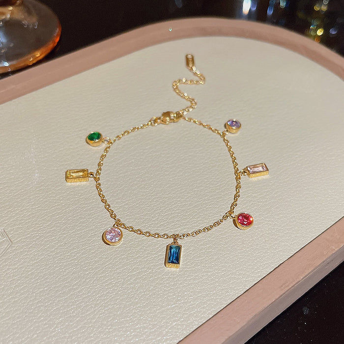 Wholesale stainless steel bracelet double-layer folded to wear