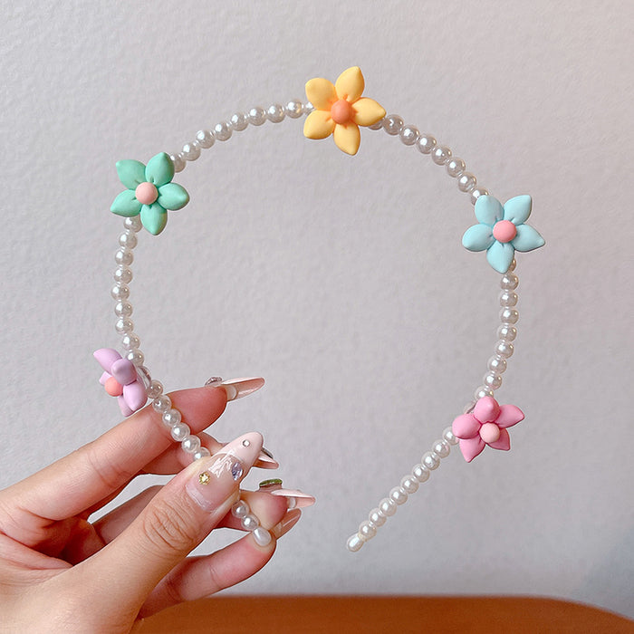 Wholesale Children' s headband girls non-slip baby hairpin headdress little girl rabbit ear bow headband