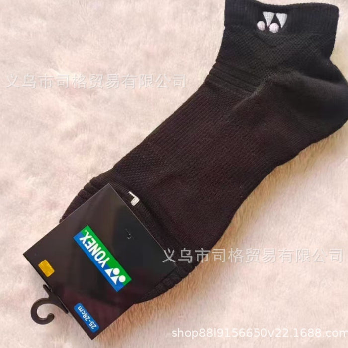 Wholesale Badminton socks embroidered short tube, mid tube, outdoor running socks, sweat absorbing and anti slip sports