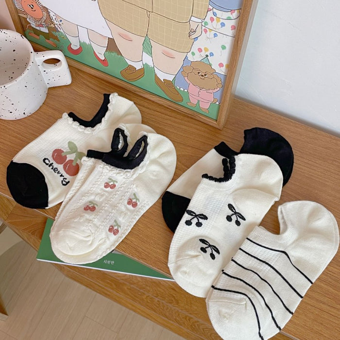 Wholesale Shallow socks, short socks, boat socks, invisible socks, cute mesh socks, thin socks