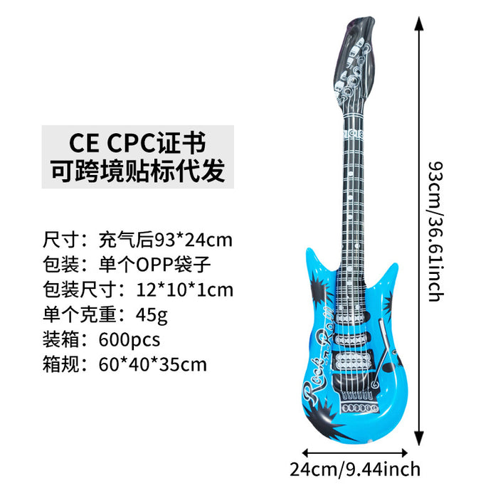 Wholesale 10Pcs inflatable toys inflatable guitar bar party activities stage props inflatable musical instrument