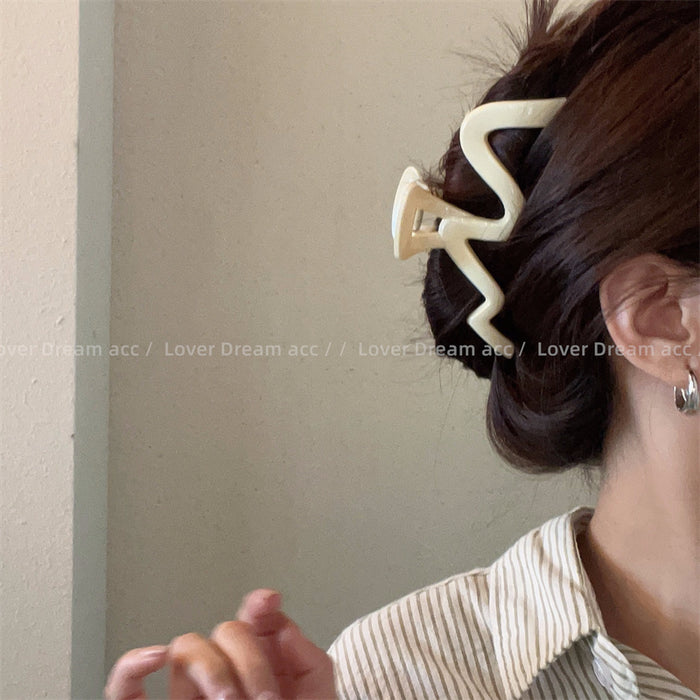 Wholesale Maillard geometric line shark clip hairpin  grip plate hairpin  Hair Accessories