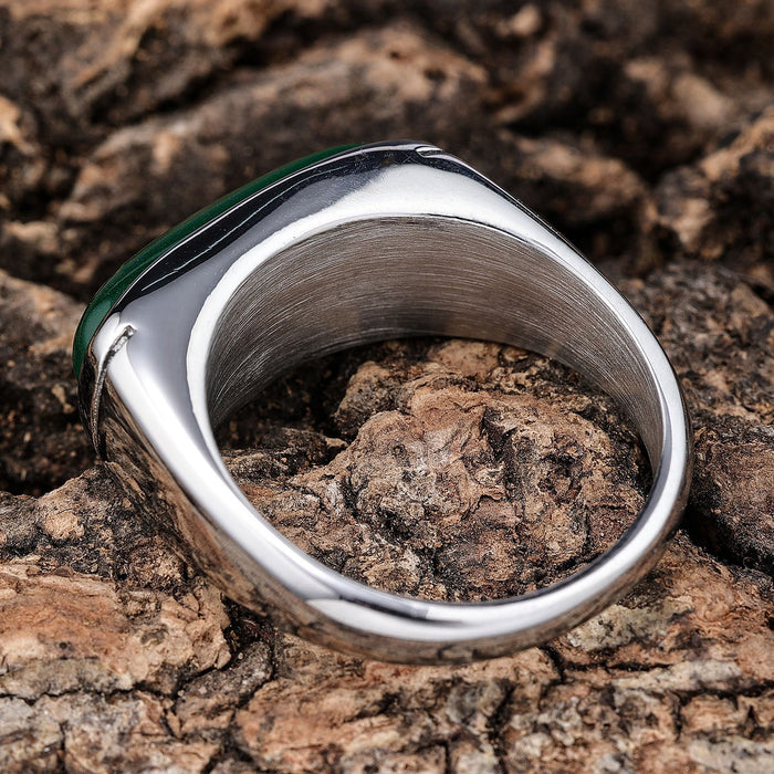 Wholesale Gemstone Stainless Steel Ring JDC-RS-MoEr006