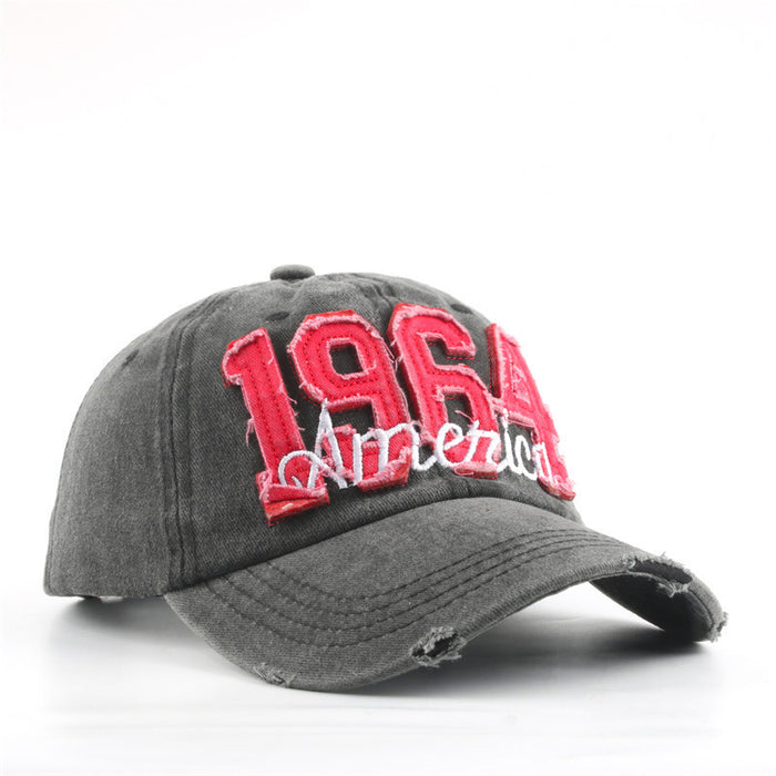 Wholesale Embroidered 1964 Washed Cotton Baseball Cap