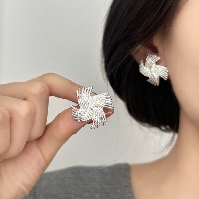 Wholesale Personalized and fashionable windmill earrings with high-end and niche style