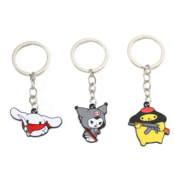 Wholesale cartoon alloy oil keychain jewelry