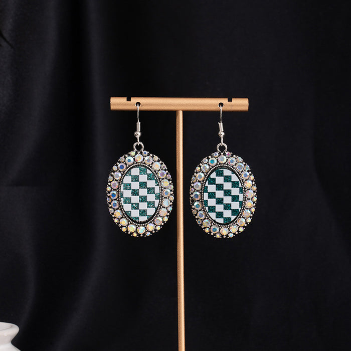 Wholesale Turquoise Flower Pendant Bohemian Ethnic Style Earrings
