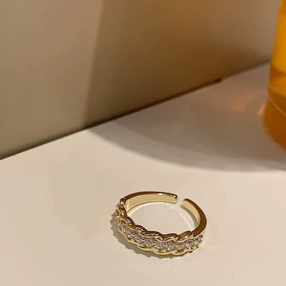 Wholesale Fashionable temperament, open mouth two-piece ring set, niche design, personalized combination, stacked index finger ring, ring