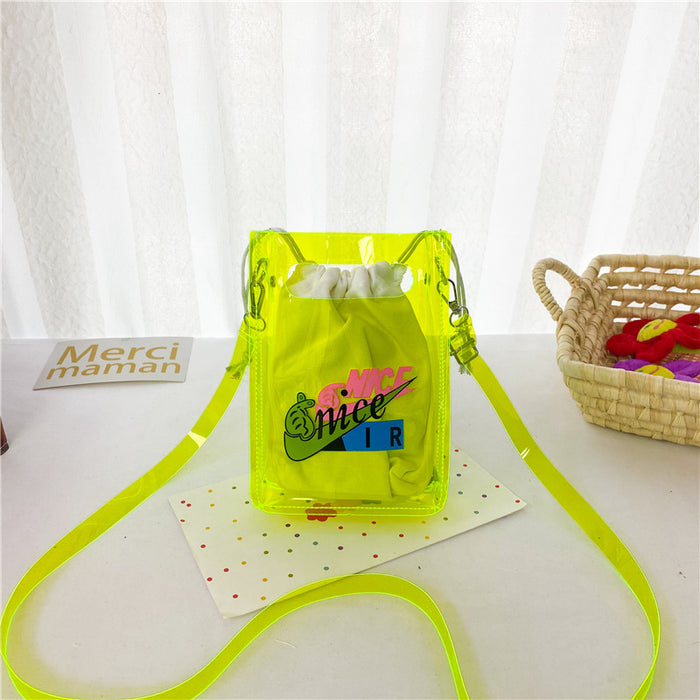 Sacs d'enfants en plastique en gros, sacs transparents, sacs crossbody mignons et personnalisés JDC-SD-DAJU008