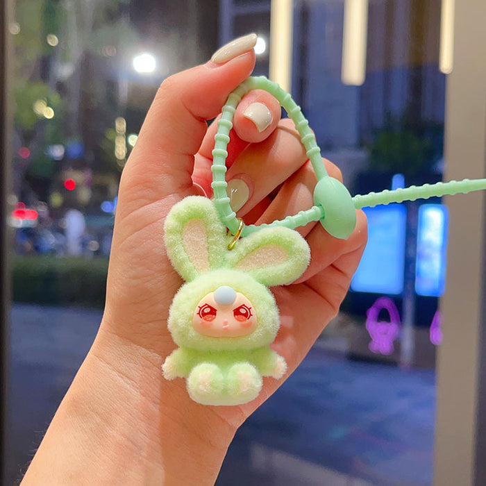 Wholesale Flocked  Keychain  Big Cousin Doll Pendant Accessory Exquisite Ornament Desktop Decoration Gift