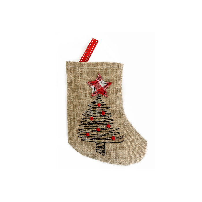 Wholesale Christmas Stockings,  Christmas Gift Bags,  Christmas Embroidered Small Socks Pendants,  Christmas Tree Decoration Bags