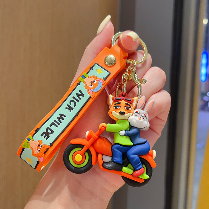 Wholesale Cartoon keychain anime hanging decoration rabbit plush keychain