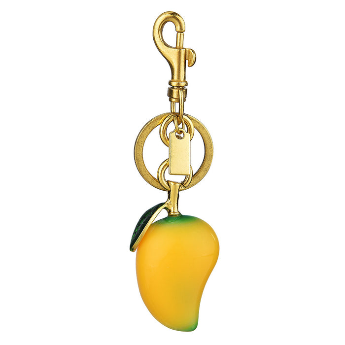 Wholesale Mango keychain fruit pendant bag pendant creative keychain
