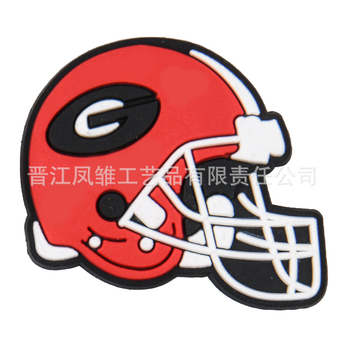 Wholesale 50pcs Rugby Series Shoes Charms detachable