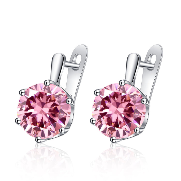 Wholesale Trendy Crown Earrings Copper Electroplated Jewelry Accessory for Resale