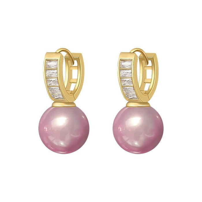 Wholesale Pearl earrings are niche, unique, light luxury, fashionable, ear buckles, and earrings