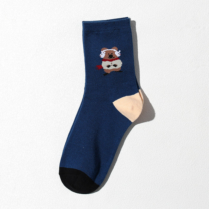 Wholesale Socks cotton tube new cartoon versatile cute cotton socks