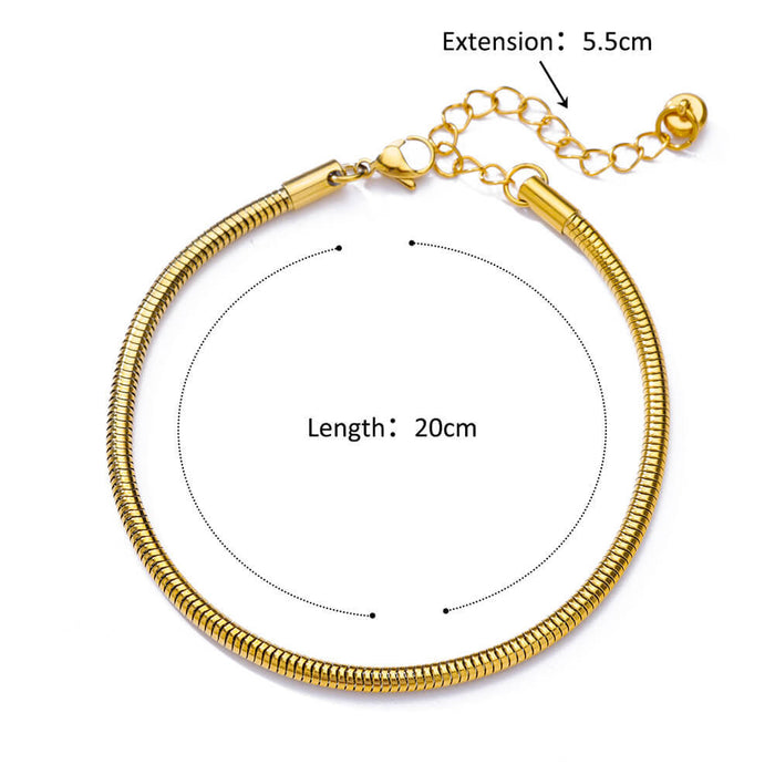 Wholesale Stainless Steel Anklet Geometric Figaro Chain Jewelry Accessory