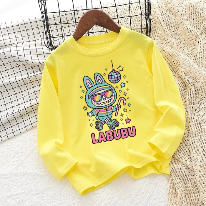Wholesale Children' s clothing children' s round neck long sleeve autumn clothing cartoon graffiti print boy long sleeve pullover top