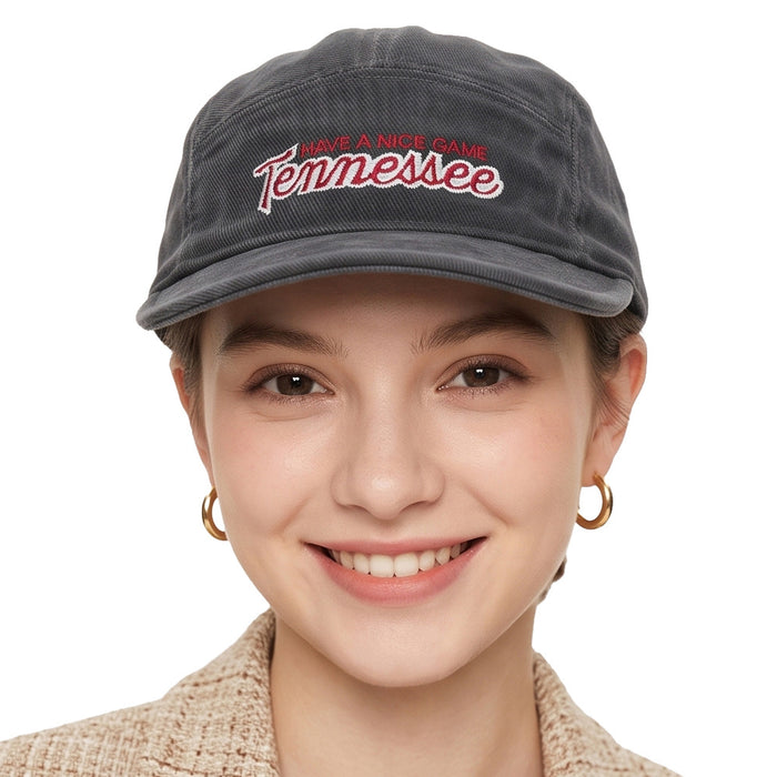 Wholesale Retro Embroidery Five-Panel Baseball Cap Fashion Outdoor Camping Hat Unisex
