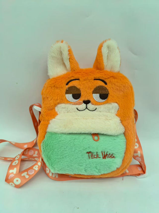 Wholesale Cute plush cartoon backpack or shoulder bags for children