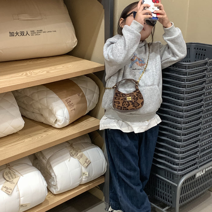 Wholesale Plaid handbag, children's crossbody bag, fashionable underarm shoulder bag