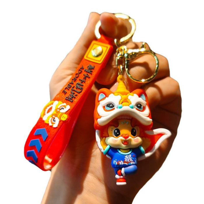 Wholesale Cartoon Doll Silicone Keychain JDC-KC-Tingm257