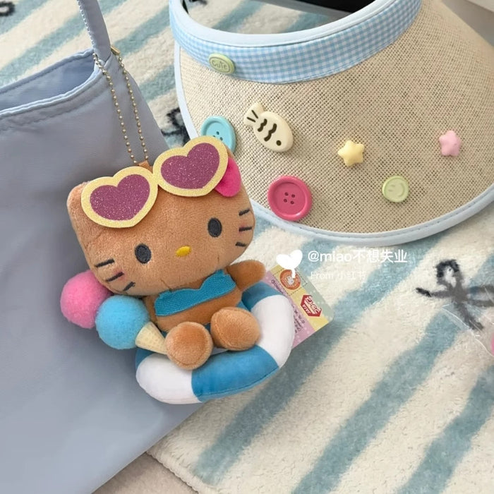 Wholesale Hawaiian Black Cat Plush Pendant Katie Kt Cat Doll Doll Bag Key Pendant