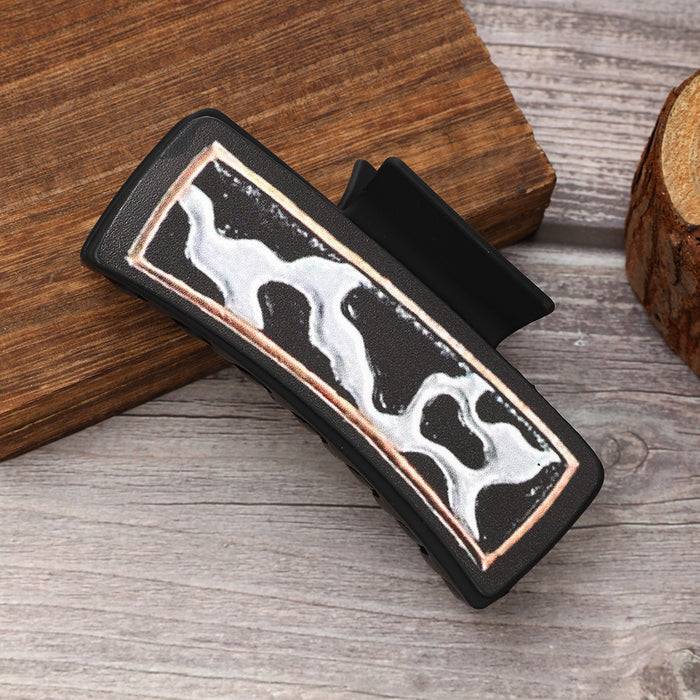 Wholesale Western Style Leather Hair Clip Sunflower Shark Clip Women' s Clip