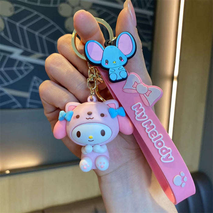 Wholesale Silicone Cartoon Doll Keychain JDC-KC-MingT229