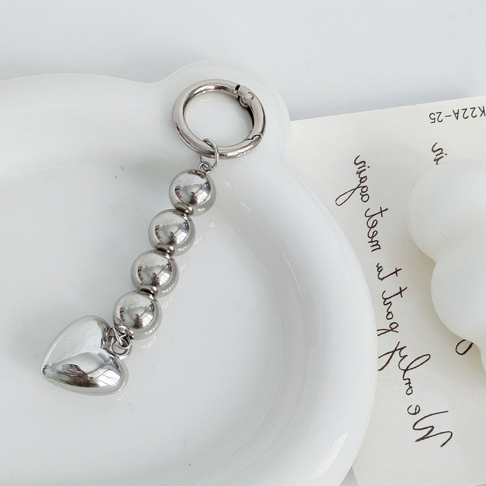 Wholesale silver Star Love Bag Hanging Chain Niche Chain Mobile Phone Pendant