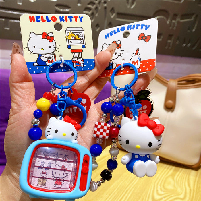 Wholesale Classic doll bracelet keychain cat car keychain pendant bag charm