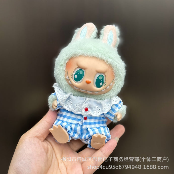 Wholesale 17cm plush replacement set for mini doll clothing