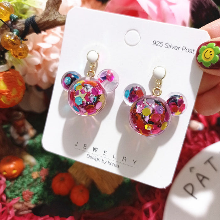 Wholesale Christmas Resin Cartoon Earrings JDC-ES-Xingj033