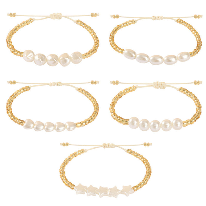 Wholesale Beaded bracelet, new pearl bracelet, pearl woven bracelet