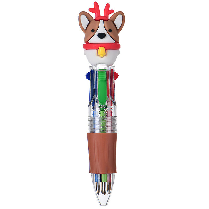 Wholesale Four-color ballpoint pen cute cartoon multi-color pen