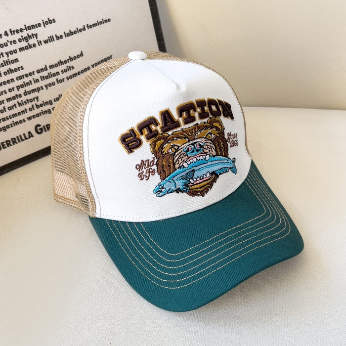 Wholesale Baseball Cap Hip-Hop Mesh Breathable Large Brim Peaked Cap for Adults