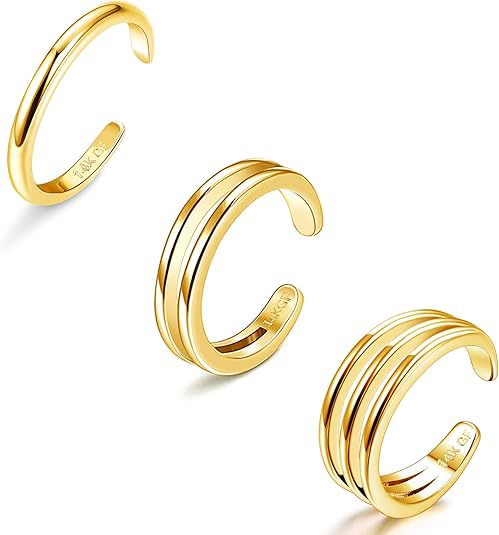 Wholesale Beach Jewelry Foot Ring Mini Small Size Ring Finger Gold Silver Foot Ring Set