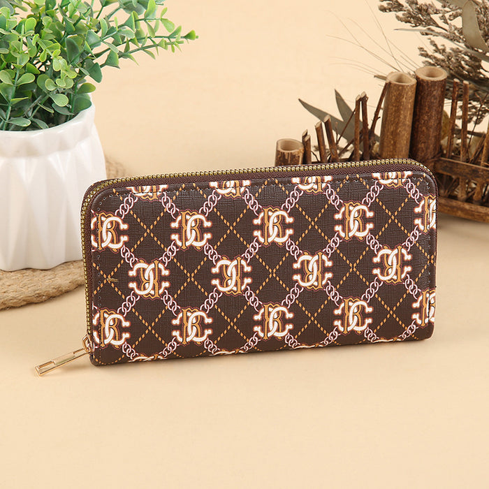 Wholesale Stylish PU Leather Multi-function Long Wallet with Card Slots MOQ≥3