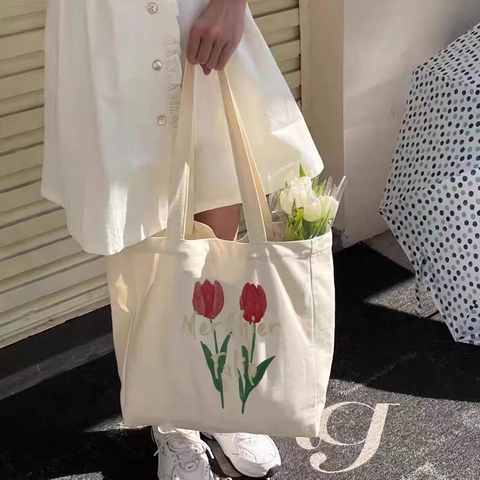 Wholesale Canvas bag, large capacity shoulder bag, student class handbag