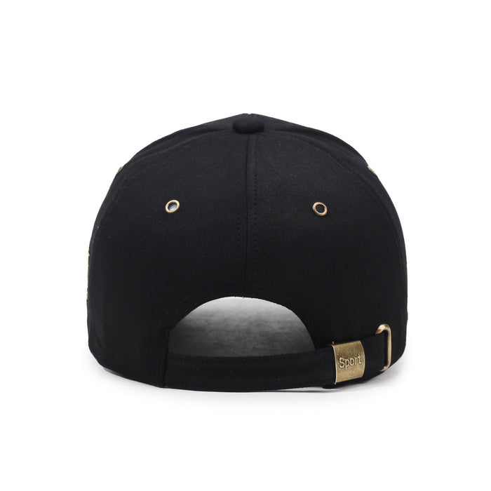 Wholesale Copper embroidered baseball cap, hardtop metal vent, sun shading and sun protection duckbill cap