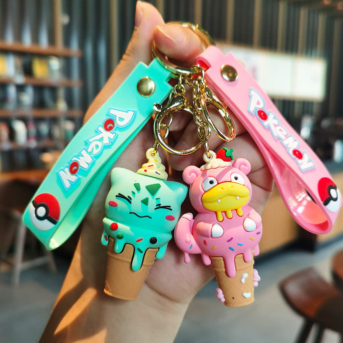 Wholesale Cartoon Silicone Doll Keychain JDC-KC-Tingm307