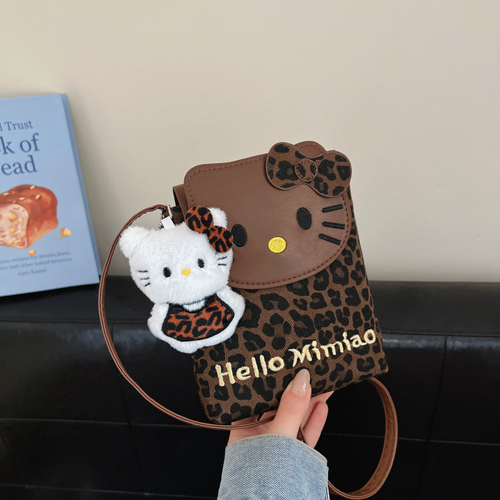 Wholesale Leopard Print PU Phone Shoulder Bag Accessory
