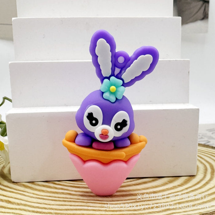 Wholesale Cartoon keychain accessories, soft rubber figurine bag decorations